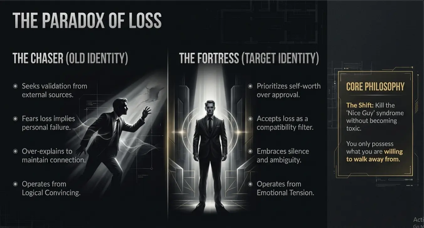 The Paradox of Loss identity comparison page